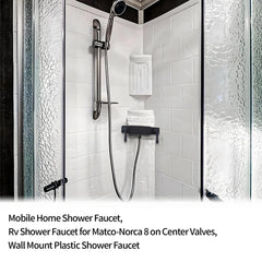 PureHaven wall-mount faucet 8in with two valves enables steady water flow