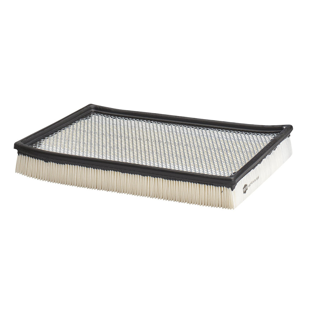 Purolator A35462 air filter close-up reveals dense media trapping contaminants.