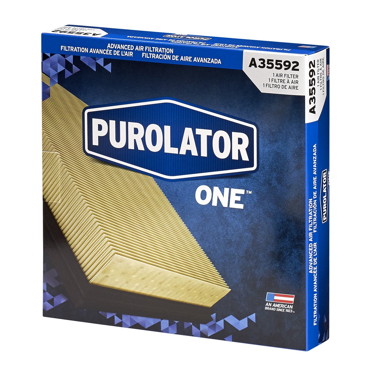 PurolatorONE filter in engine path underscores seal integrity for clean air.