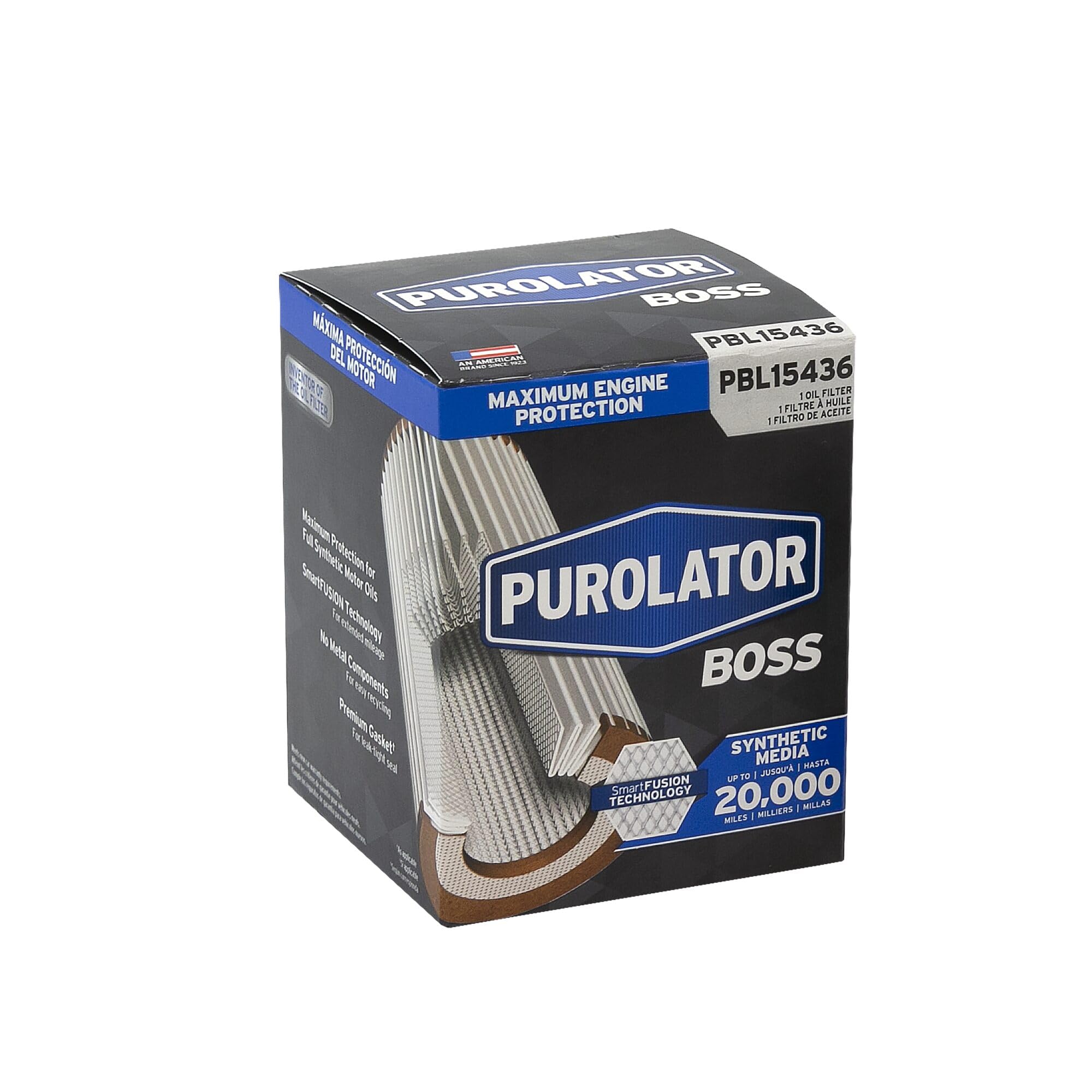 PurolatorBOSS compatibility with Chevrolet, GMC, Buick, and Saturn models image.