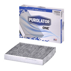 Purolator C21471C cabin air filter with activated carbon reduces odors inside the vehicle.