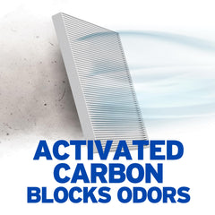 Close-up of Purolator C21471C micro-woven fibers capturing fine dirt particles.