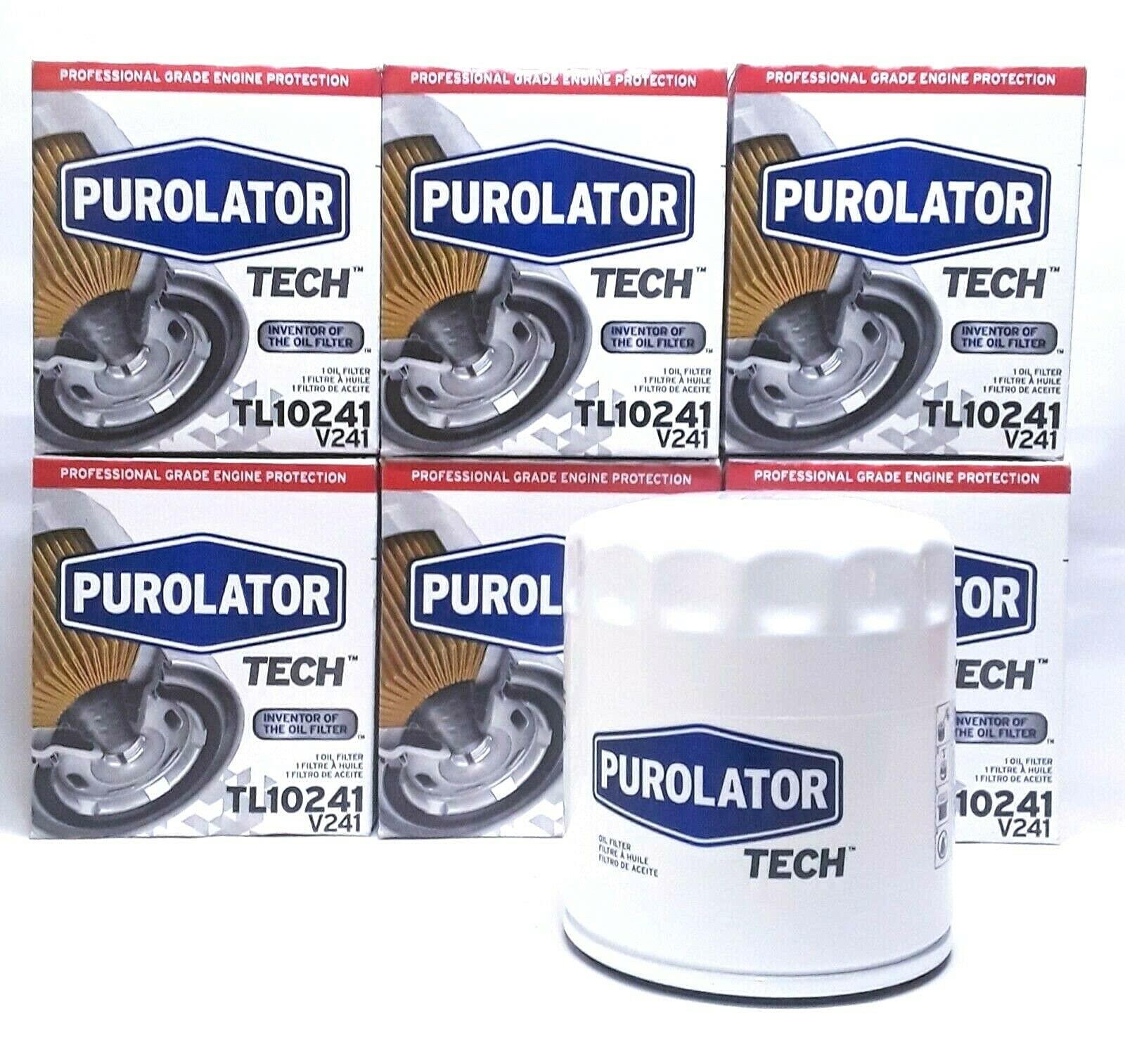 Purolator TL10241 oil filter 6-pack for reliable direct replacement
