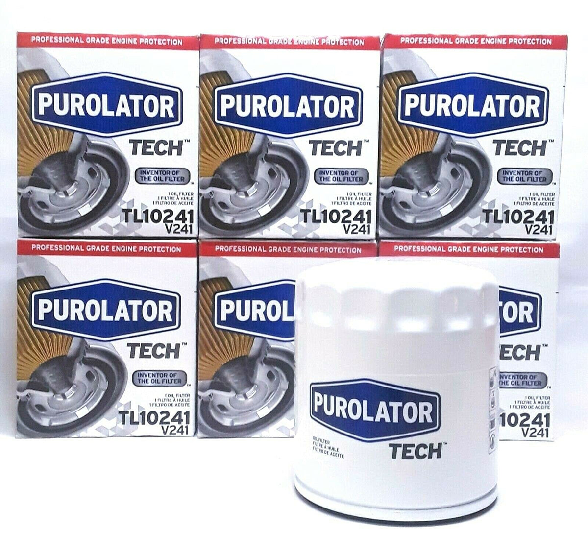 Purolator TL10241 oil filter 6-pack for reliable direct replacement