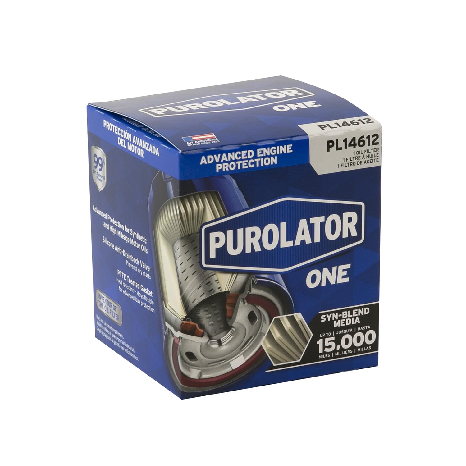 Easy installation guide visual for Purolator PL14612 mounting alignment.