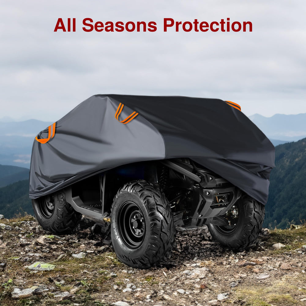 Puroma ATV Cover XL folded in its bag shows portable packing.