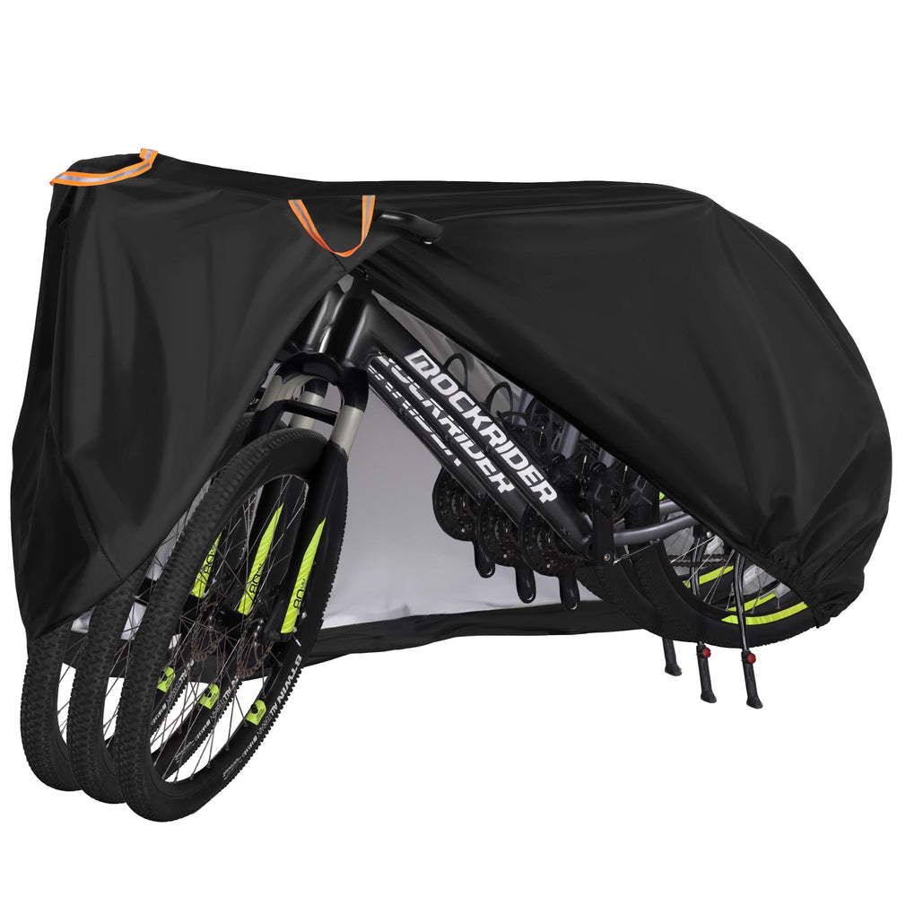 Puroma bike cover protects one bike from rain and dust.