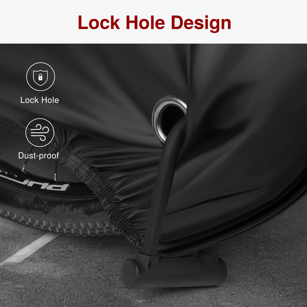 Puroma bike cover folds into a compact storage bag.