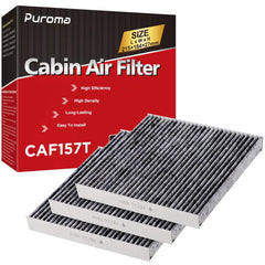 Puroma cabin air filter activated-carbon-pack front view for cleaner air