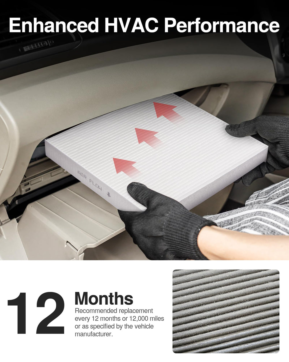 Puroma cabin air filter demonstration of easy 10-minute install