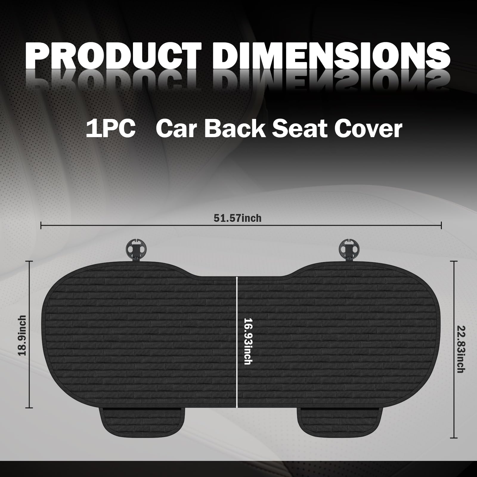 Purthog back seat cover with breathable fabric enhances comfort for all-season rides.