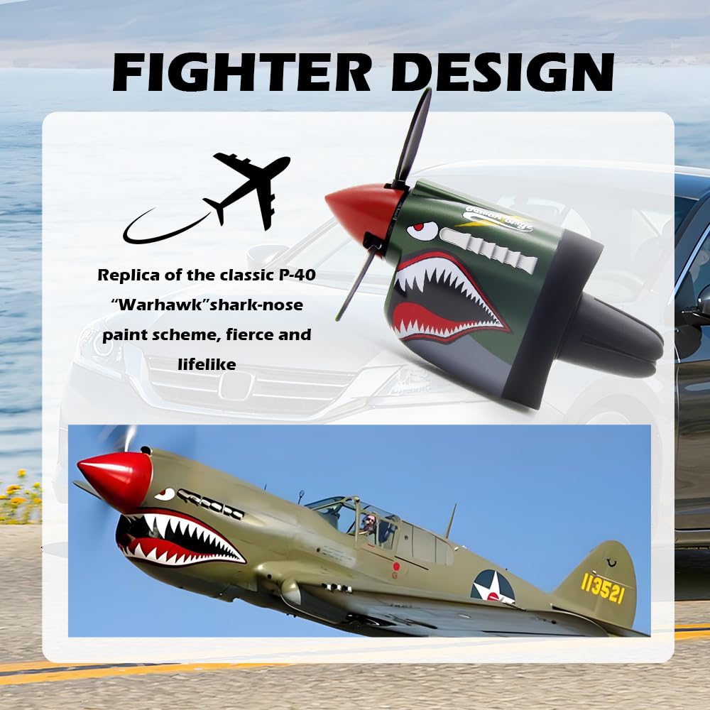 Purthog rotating propeller vent clip powered by airflow adds motion and freshness.