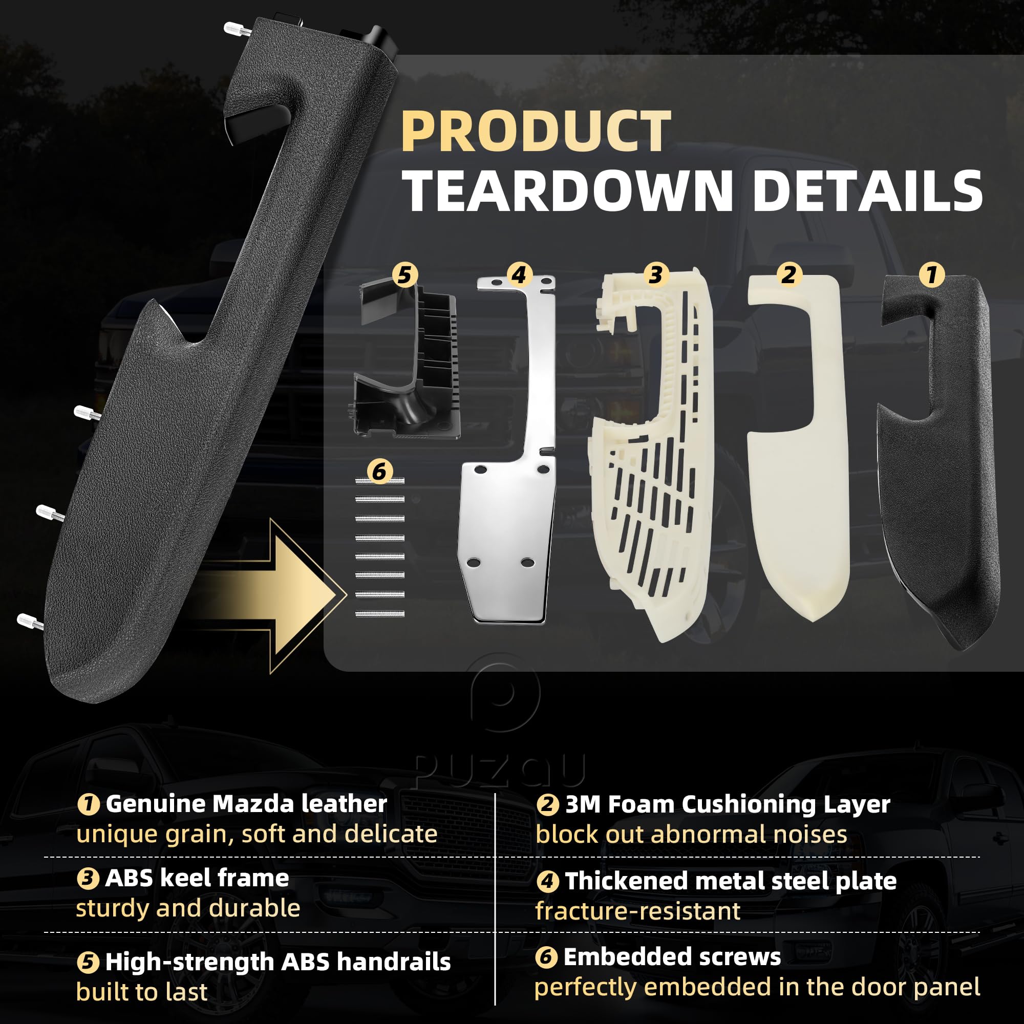 Puzau OEM style fitment with factory mounting holes
