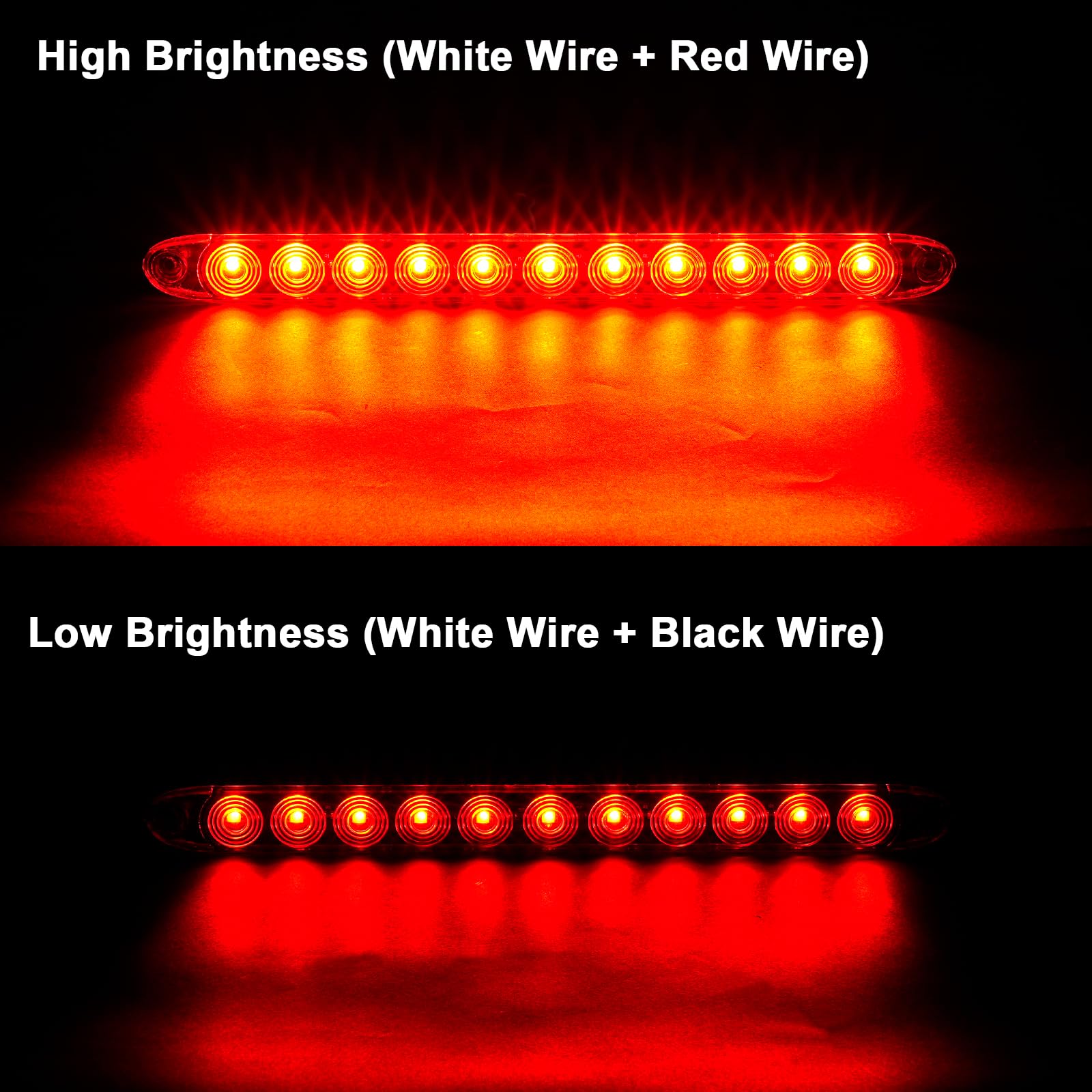 PVerandio close-up shows 11 LEDs delivering bright daytime and nighttime visibility.