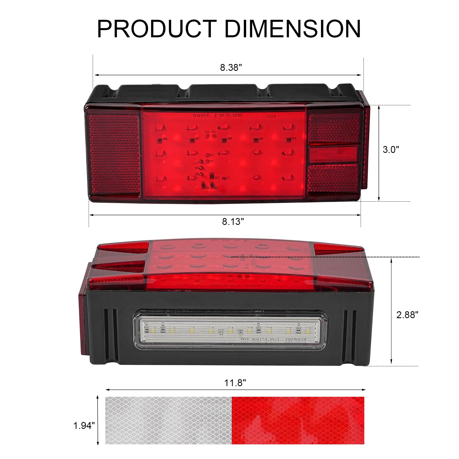 PVerandio package view showing two lights and screws for convenient setup.