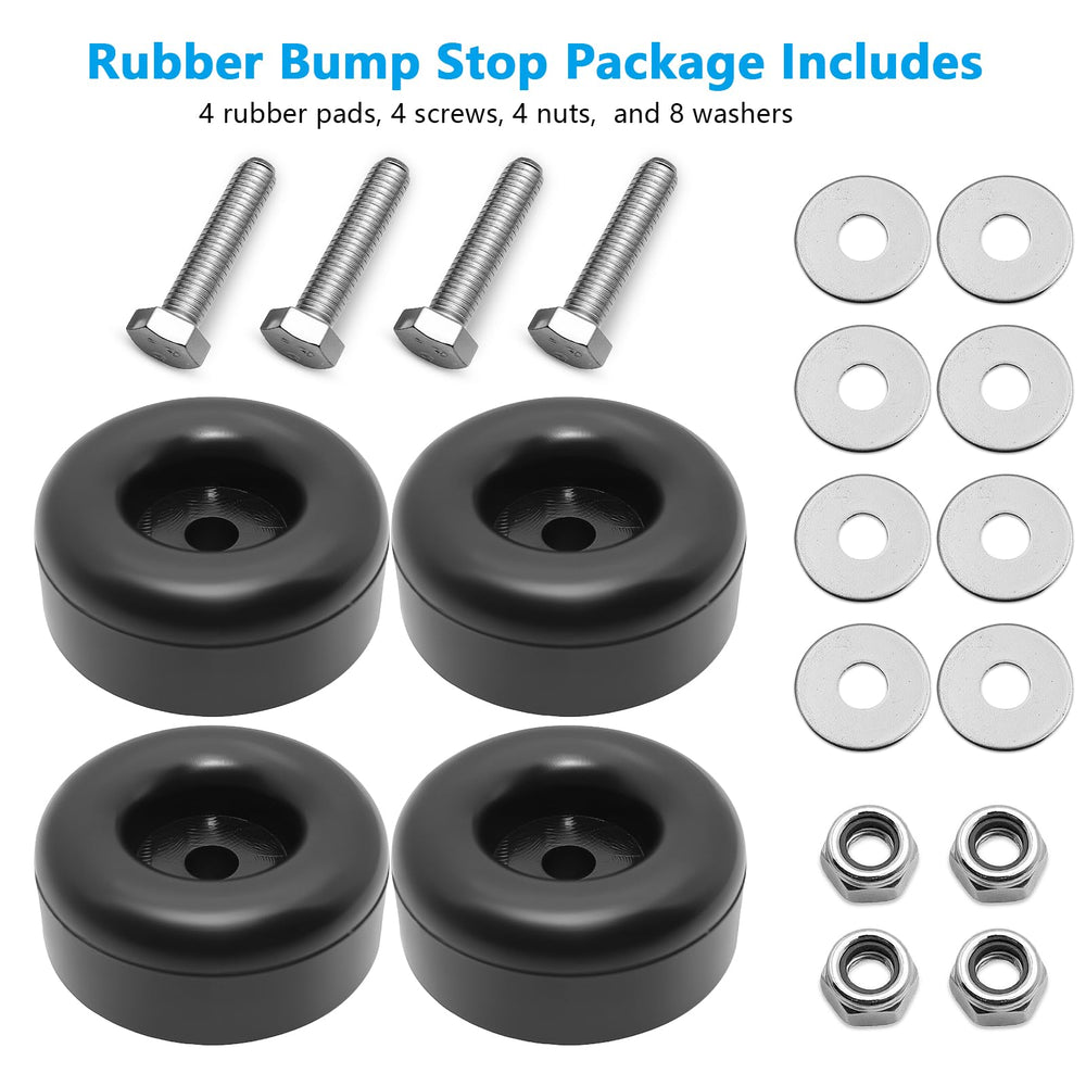 PWEOW bumper mounted on a trailer ramp door protects against impact.