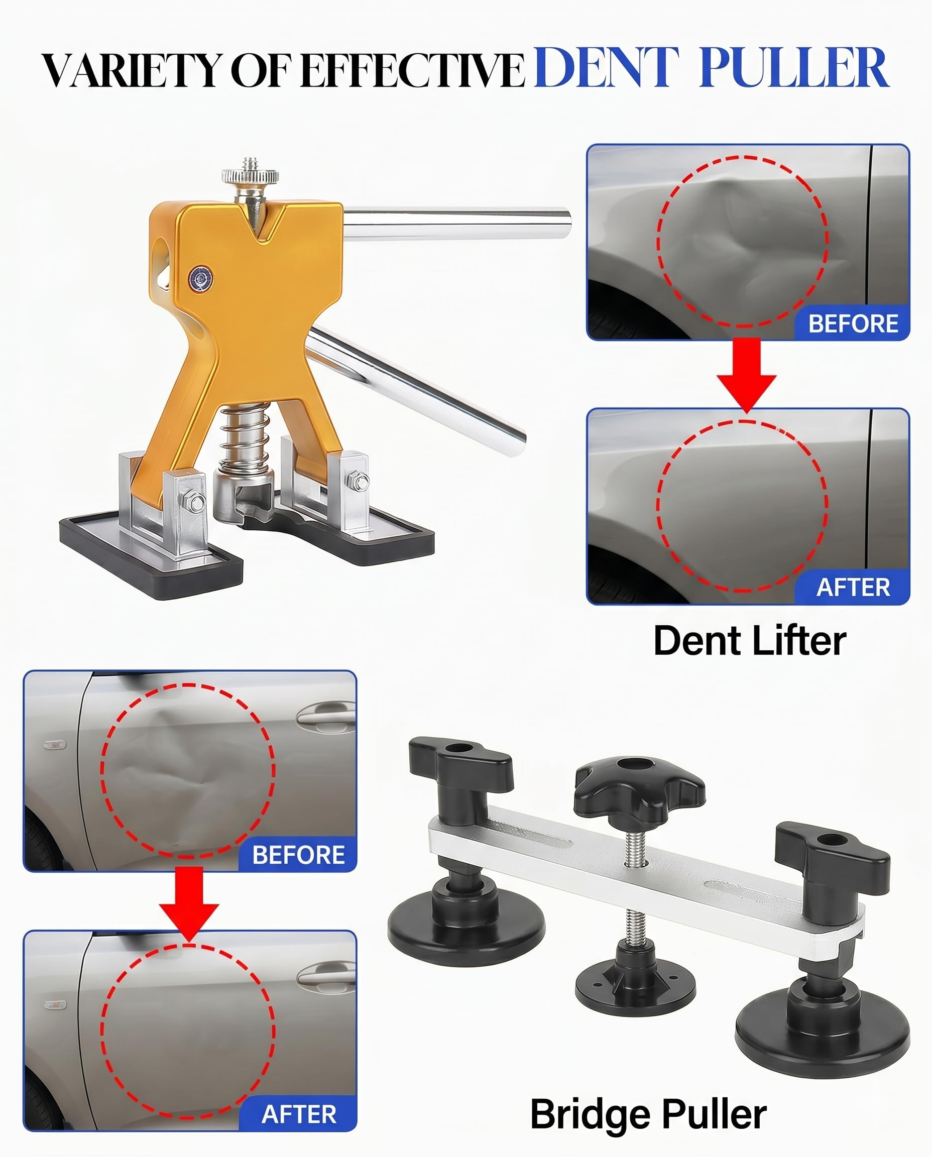PXHTMPK paintless dent removal kit used on a panel delivering factory-sounding results
