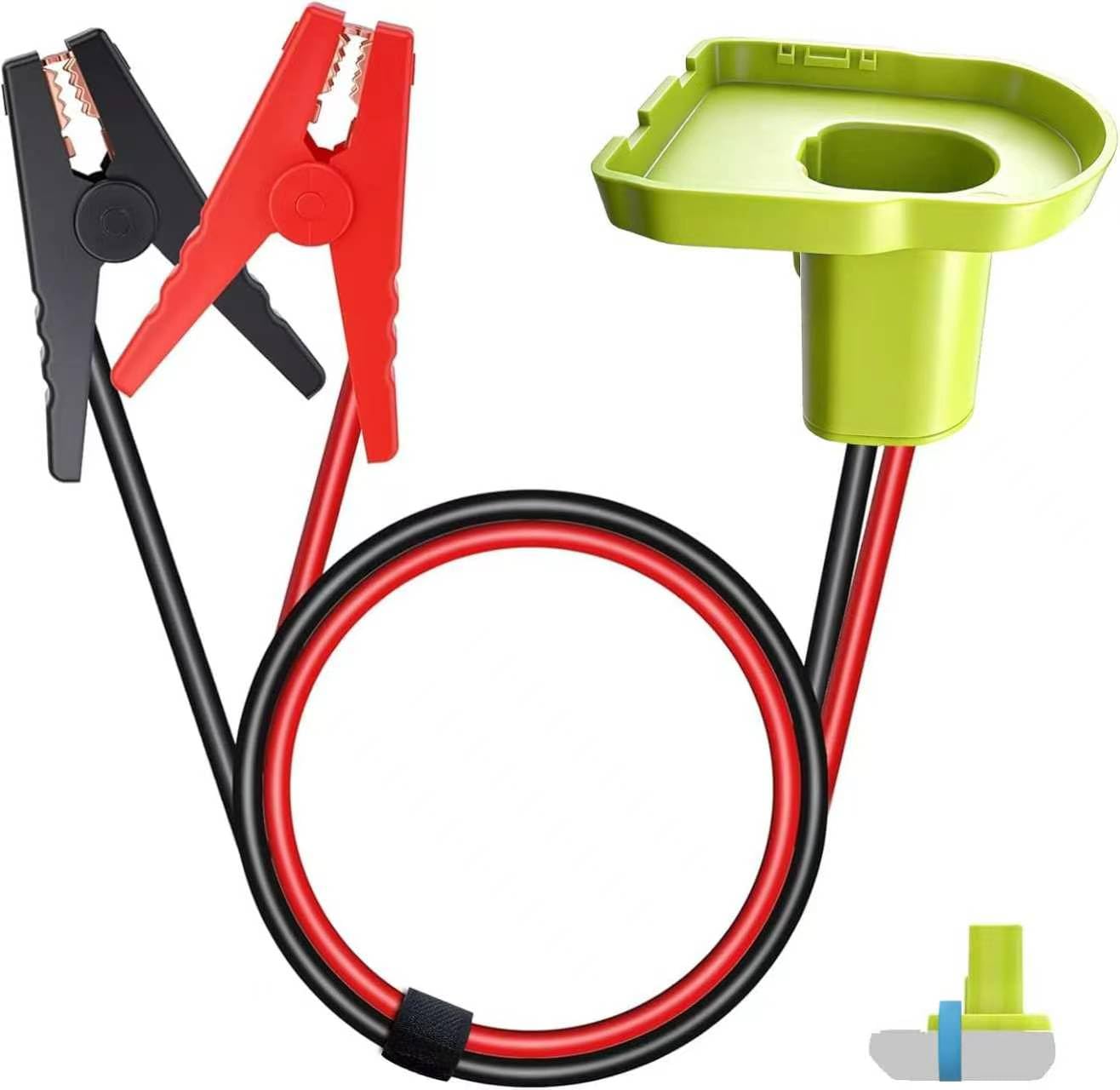 Pxm&MM 2.2ft 8AWG silicone cable adapter with color-coded clamps for portable power