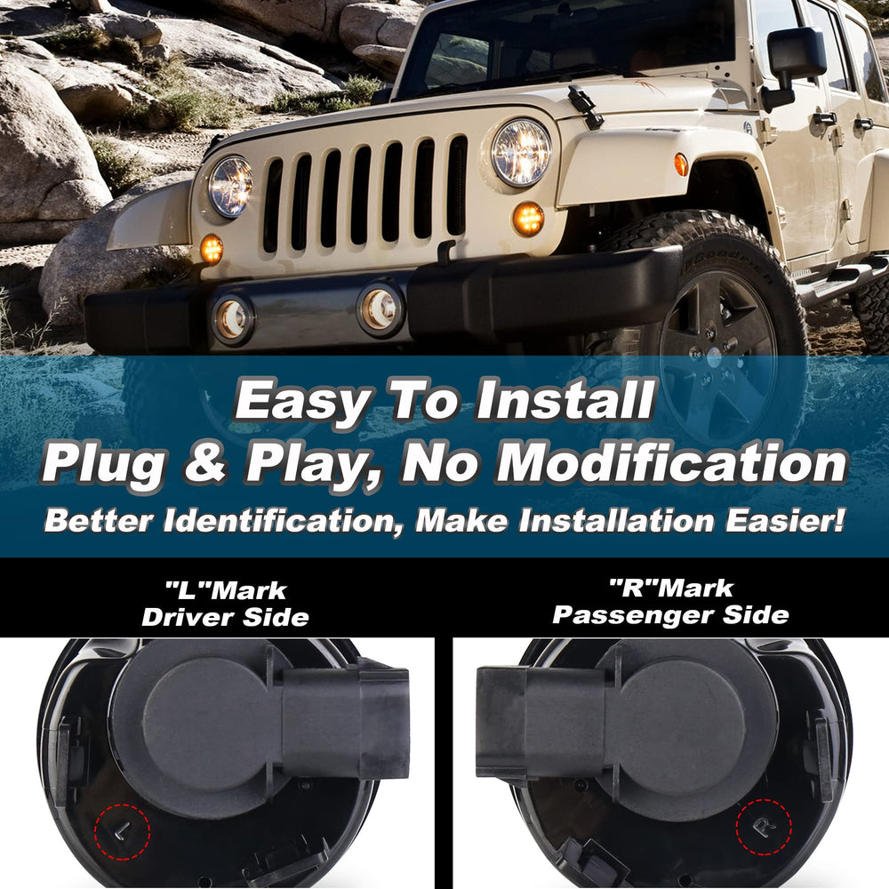 PXPART durable ABS housing and smoke PC lens resist weather and wear.