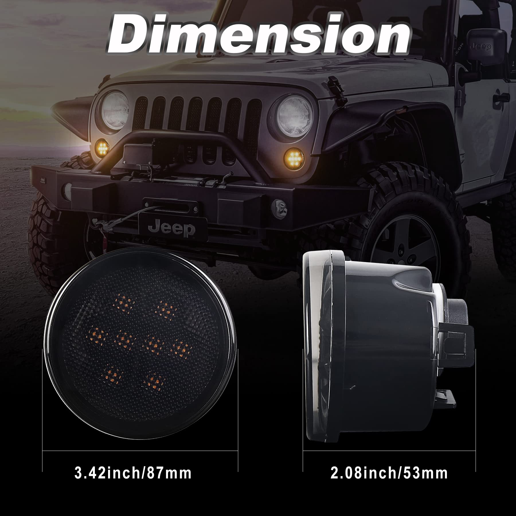 PXPART two-pack left and right lights ensure balanced upgrade.