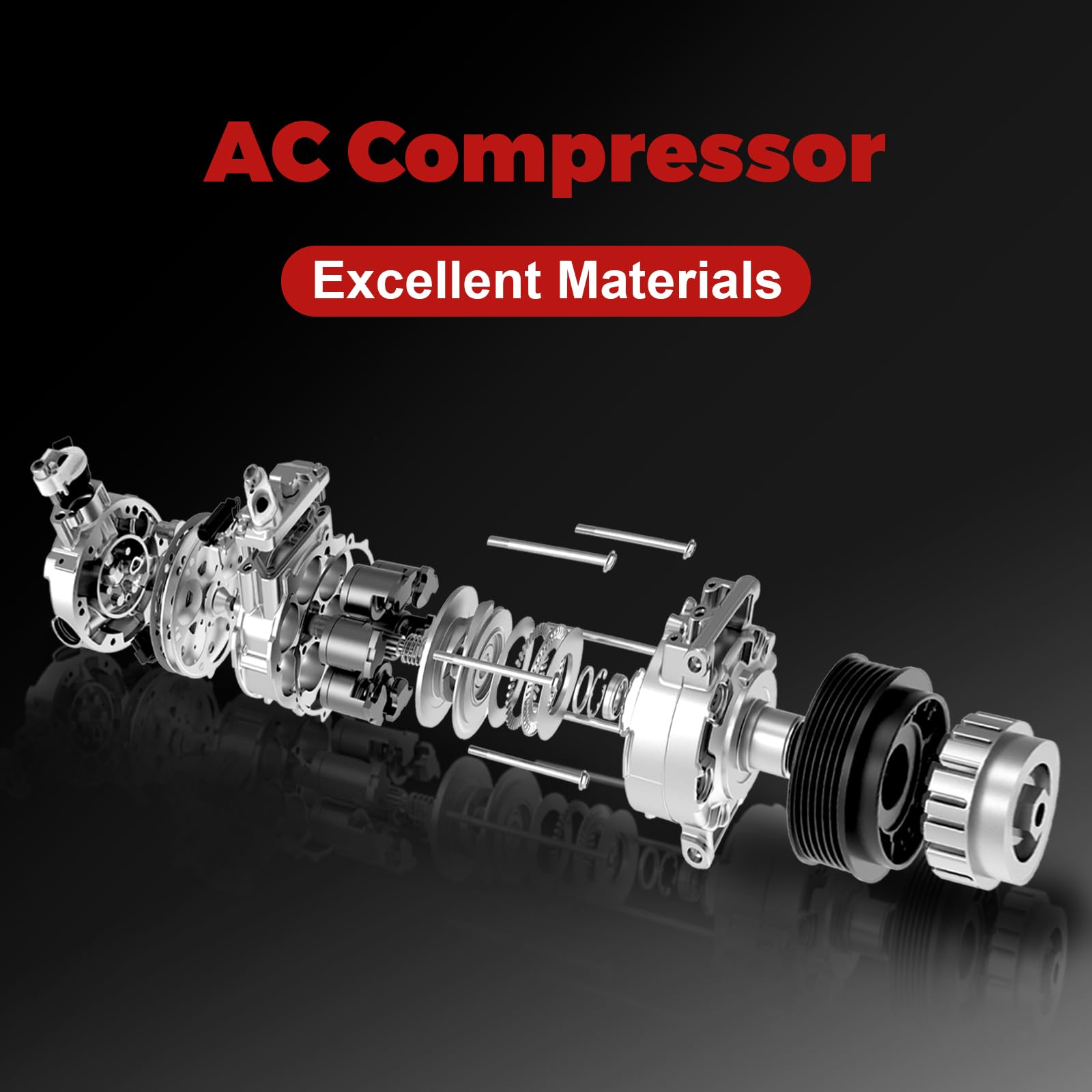Durable PYHAUTO AC compressor with clutch emphasizes long-lasting construction