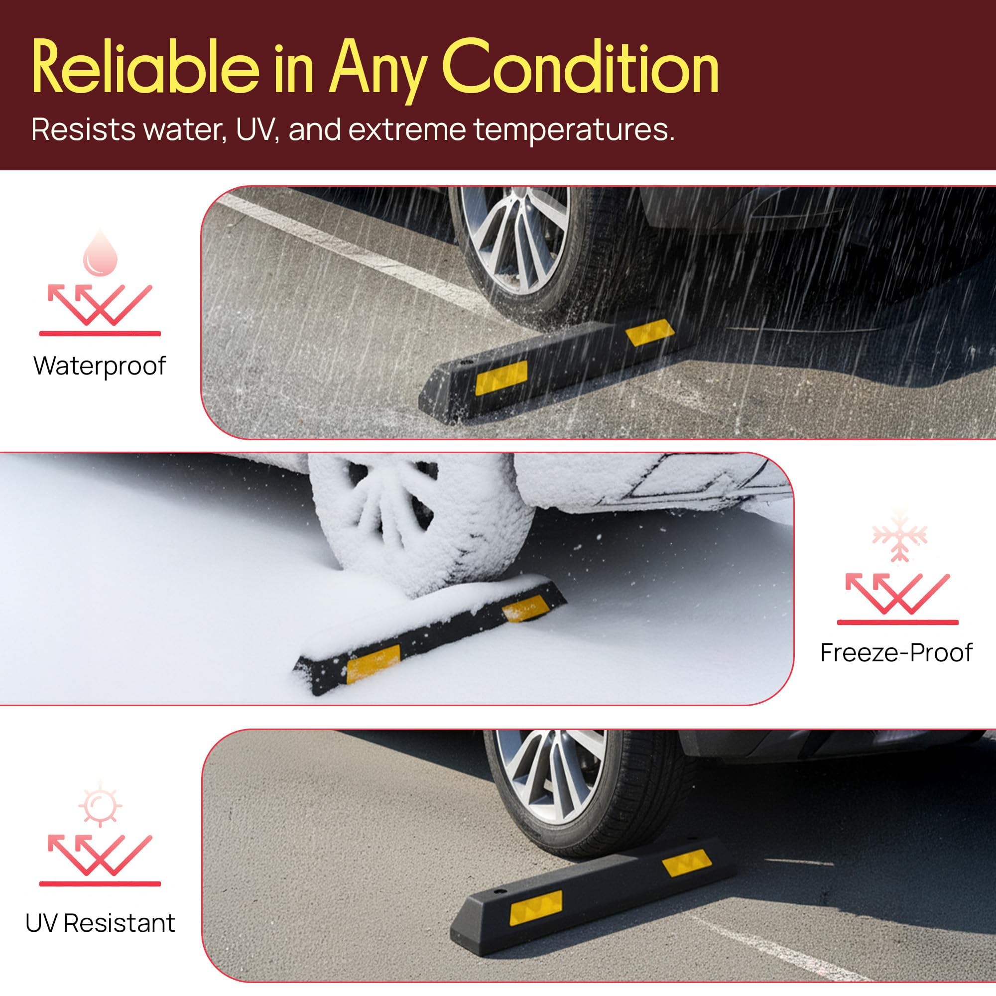 Pyle PCRSTP11 yellow reflective strips improve night visibility for safety.