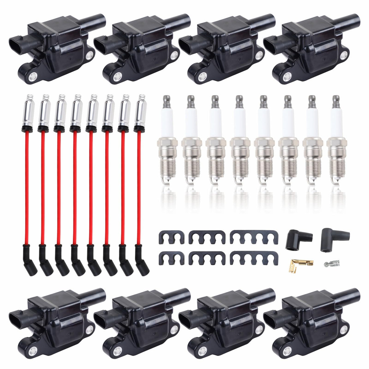 Pynccid UF413 square coil 8-pack ready for 5.3L GM V8 engines