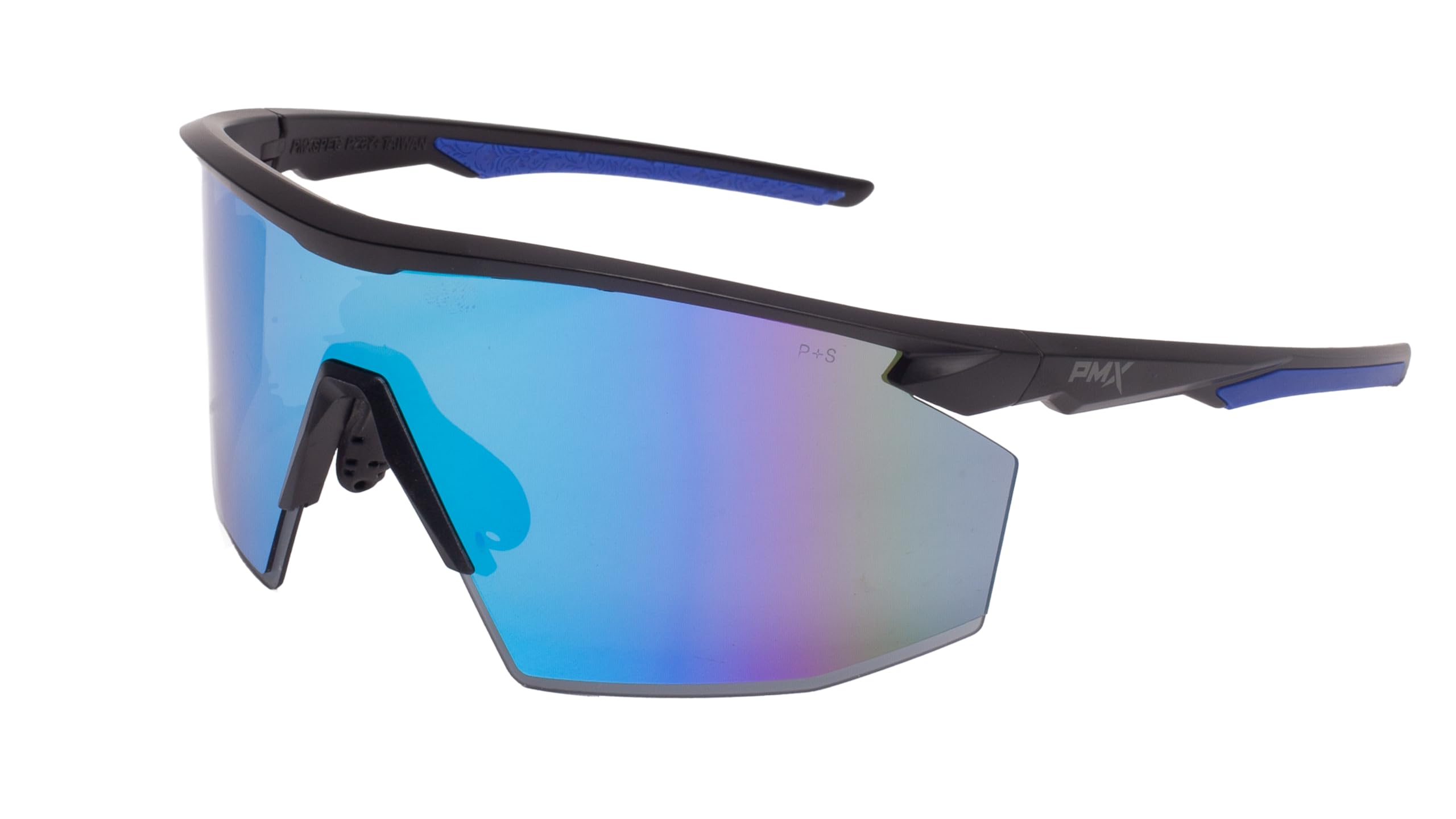 Pyramex SB11265ST safety glasses frame with adjustable nose piece for a secure all-day fit.