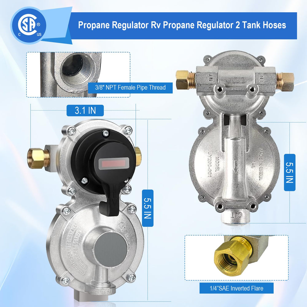 Complete PYXGLAQ kit with regulator and hoses for easy setup