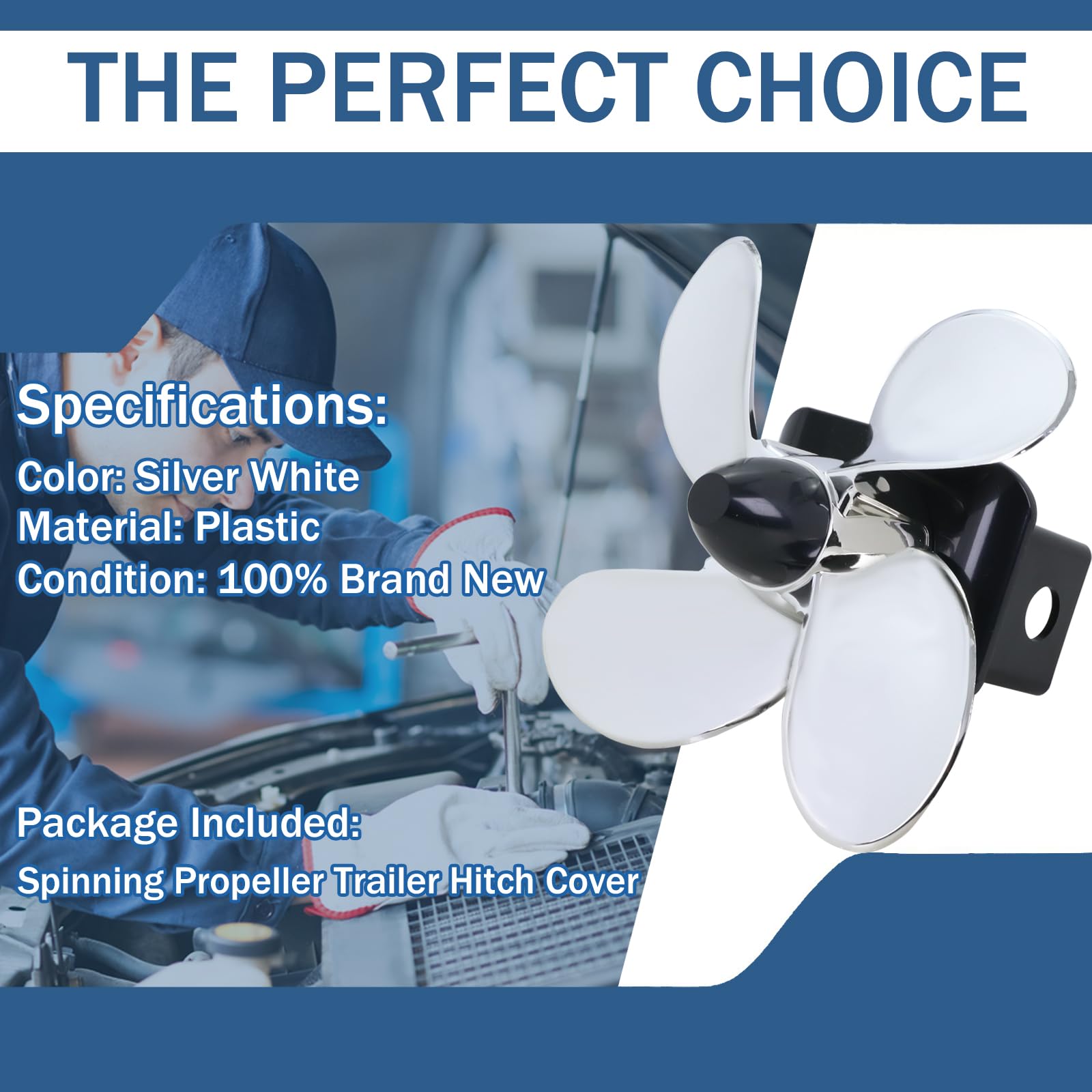 Qagea durable plastic propeller design resists weathering