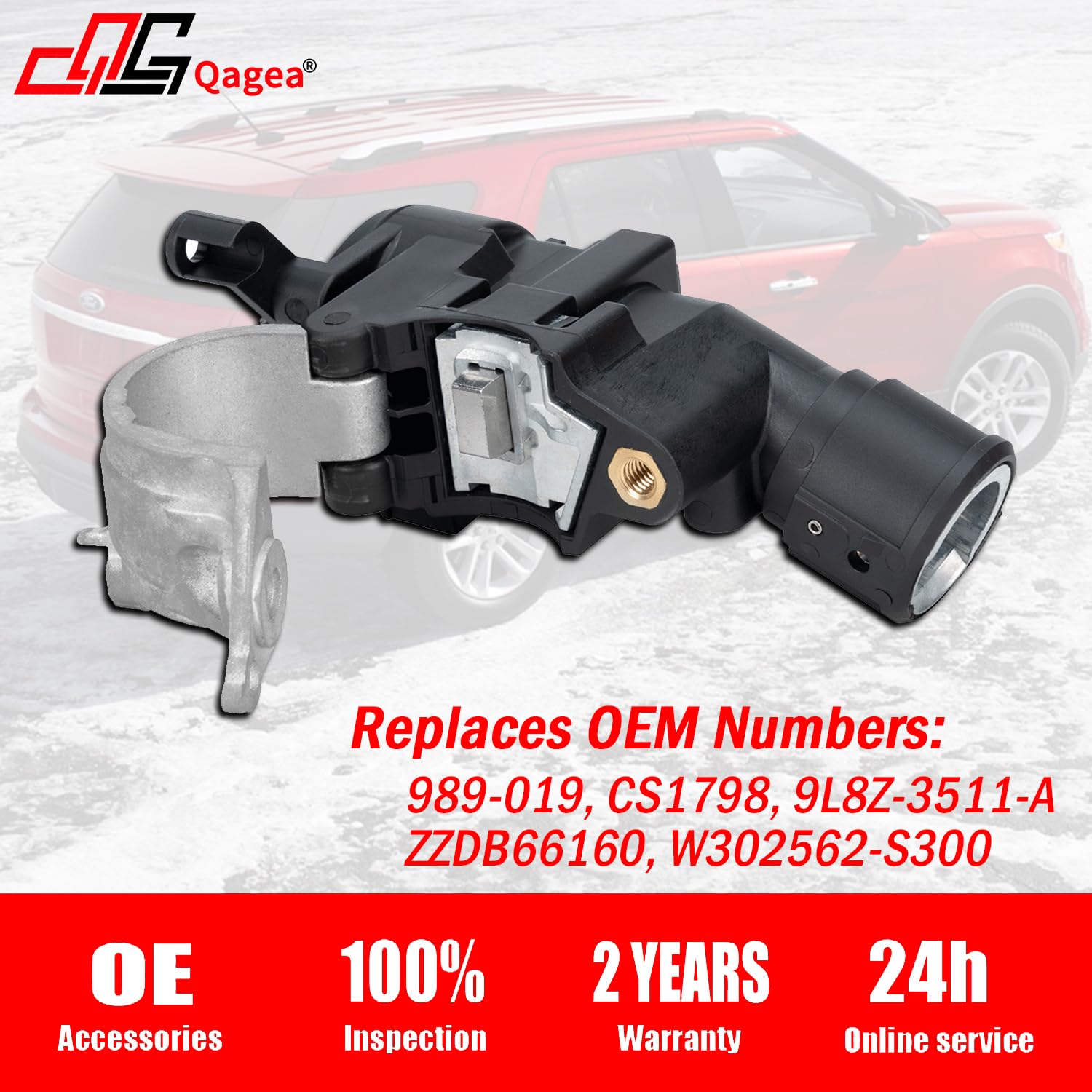 Qagea ignition lock housing compatibility for Mazda Tribute demonstrating robust build and durability.
