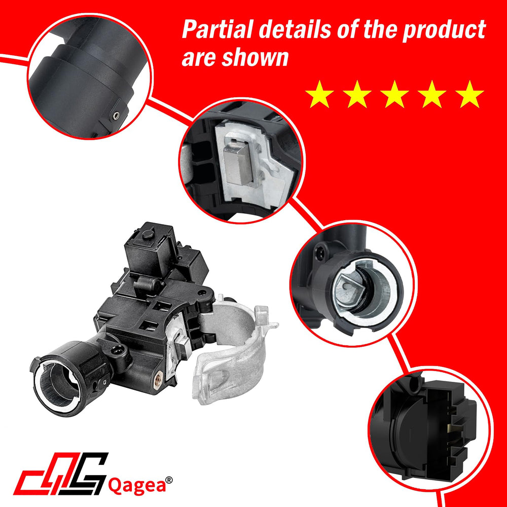 Qagea ignition lock housing for Mercury Mariner with dual cam design supporting smooth ignition.