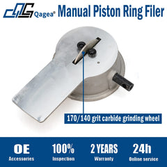 Qagea piston ring end-cap filer tool demonstrates quick, accurate trimming