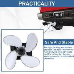 Qagea spinning propeller hitch cover fits 2-inch receivers for versatile use