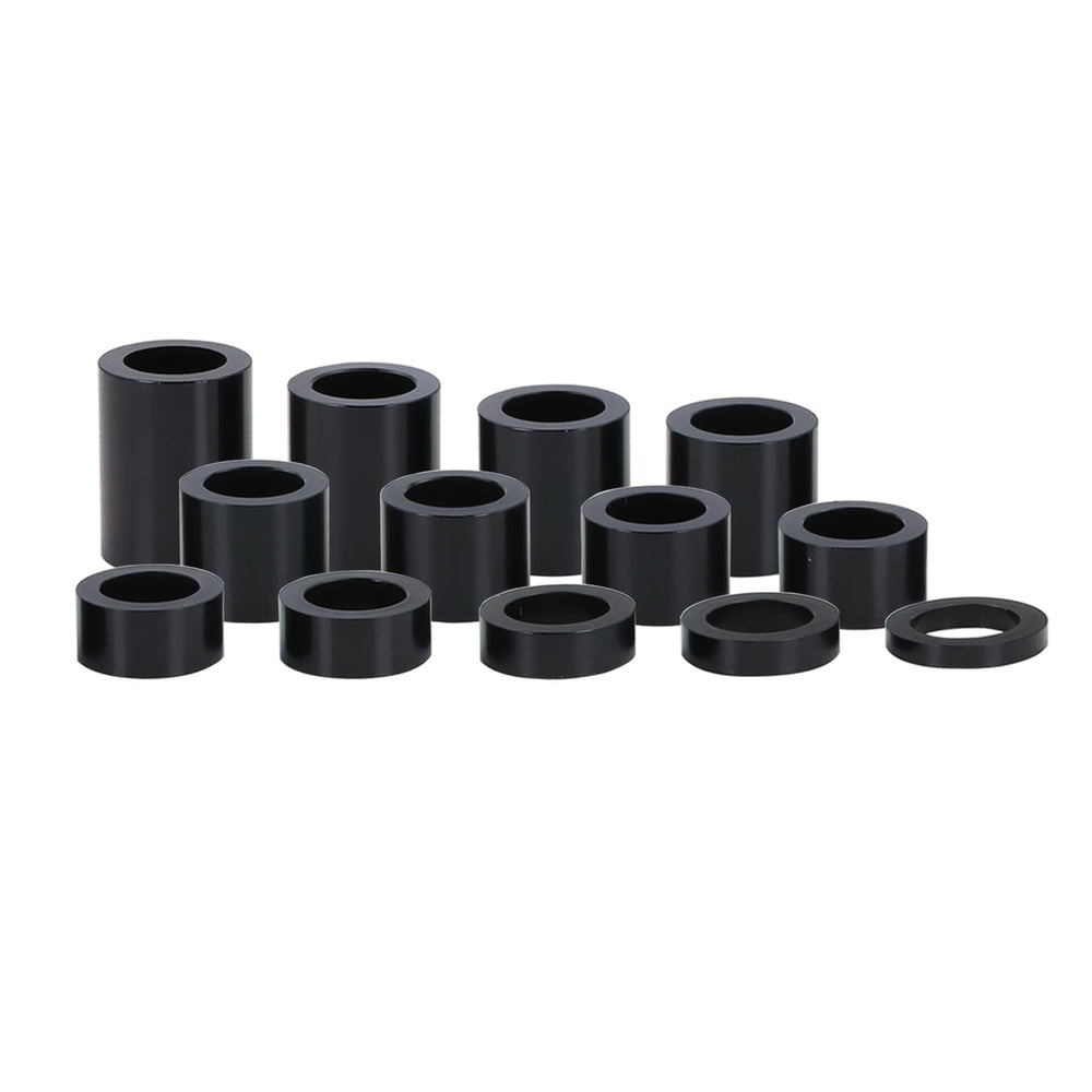 Qagea wheel axle spacer kit side view shows precise fit for Harley builds