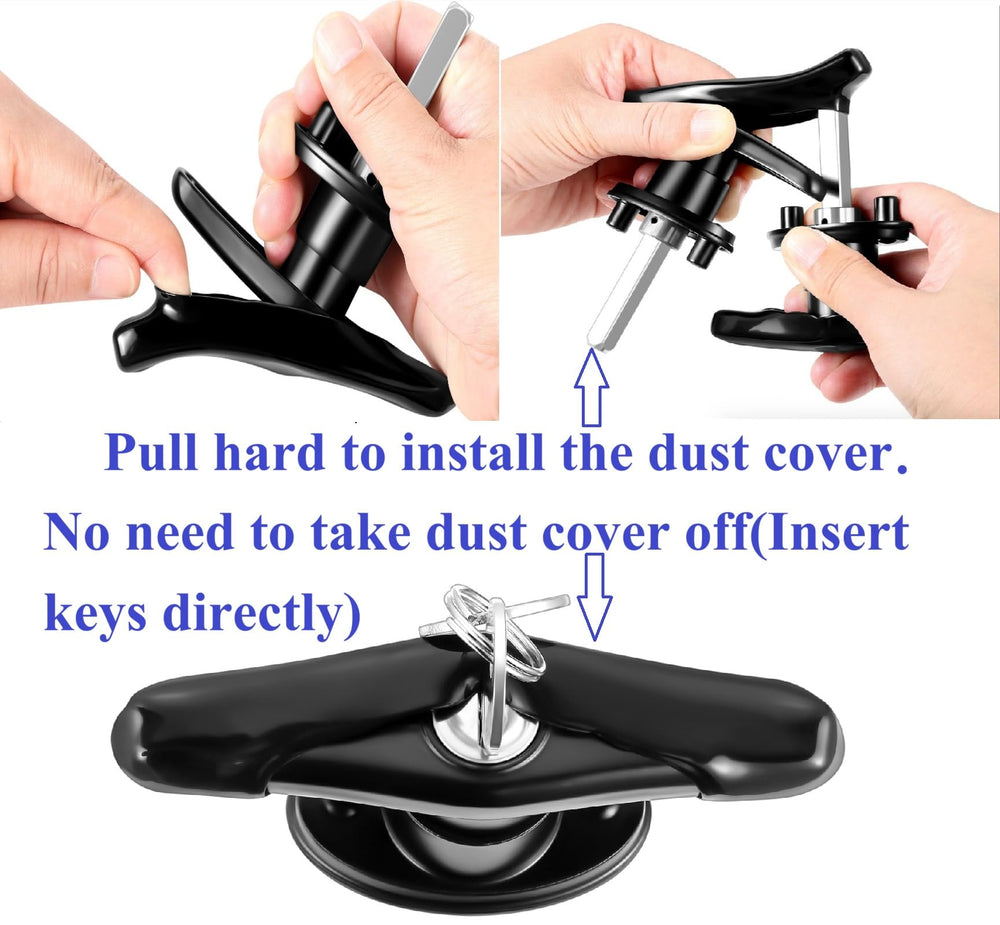QANVEE dust covers close-up highlighting tight protective fit.