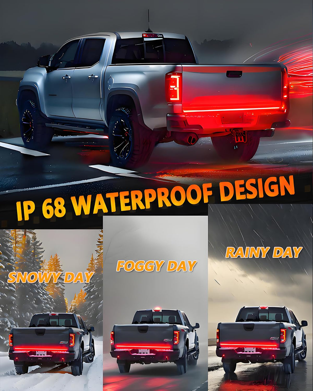 Qasim plug and play tailgate light installation for quick setup