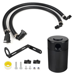 QBselecar Oil Catch Can Kit for F-150 3.5L EcoBoost with compact aluminum pot for cleaner intake