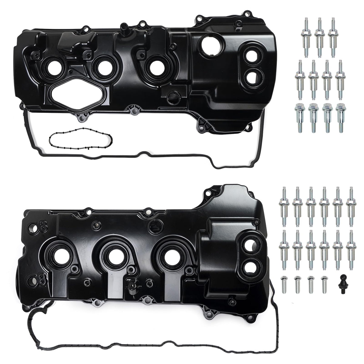 QBselecar upgrade aluminum valve cover left for Ford engines with precise fit and seal