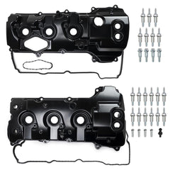 QBselecar upgrade aluminum valve cover left for Ford engines with precise fit and seal