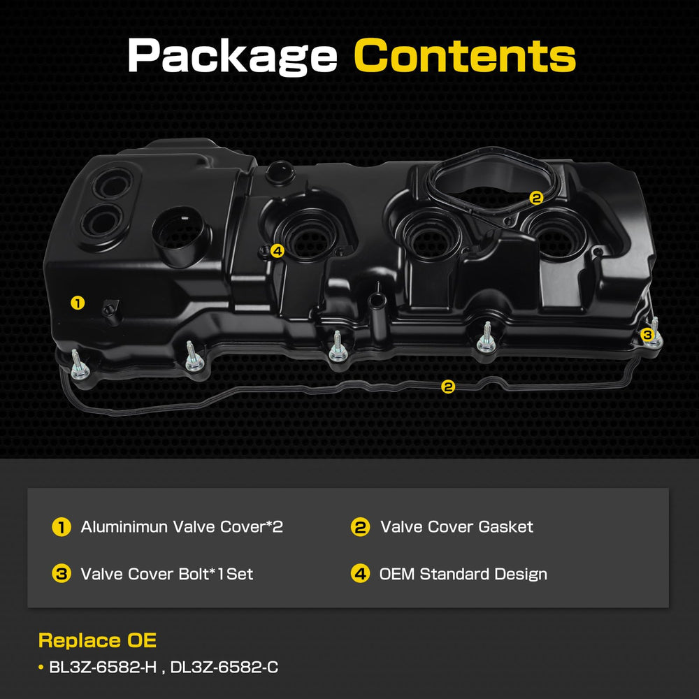 QBselecar valve cover bolts included for secure mounting