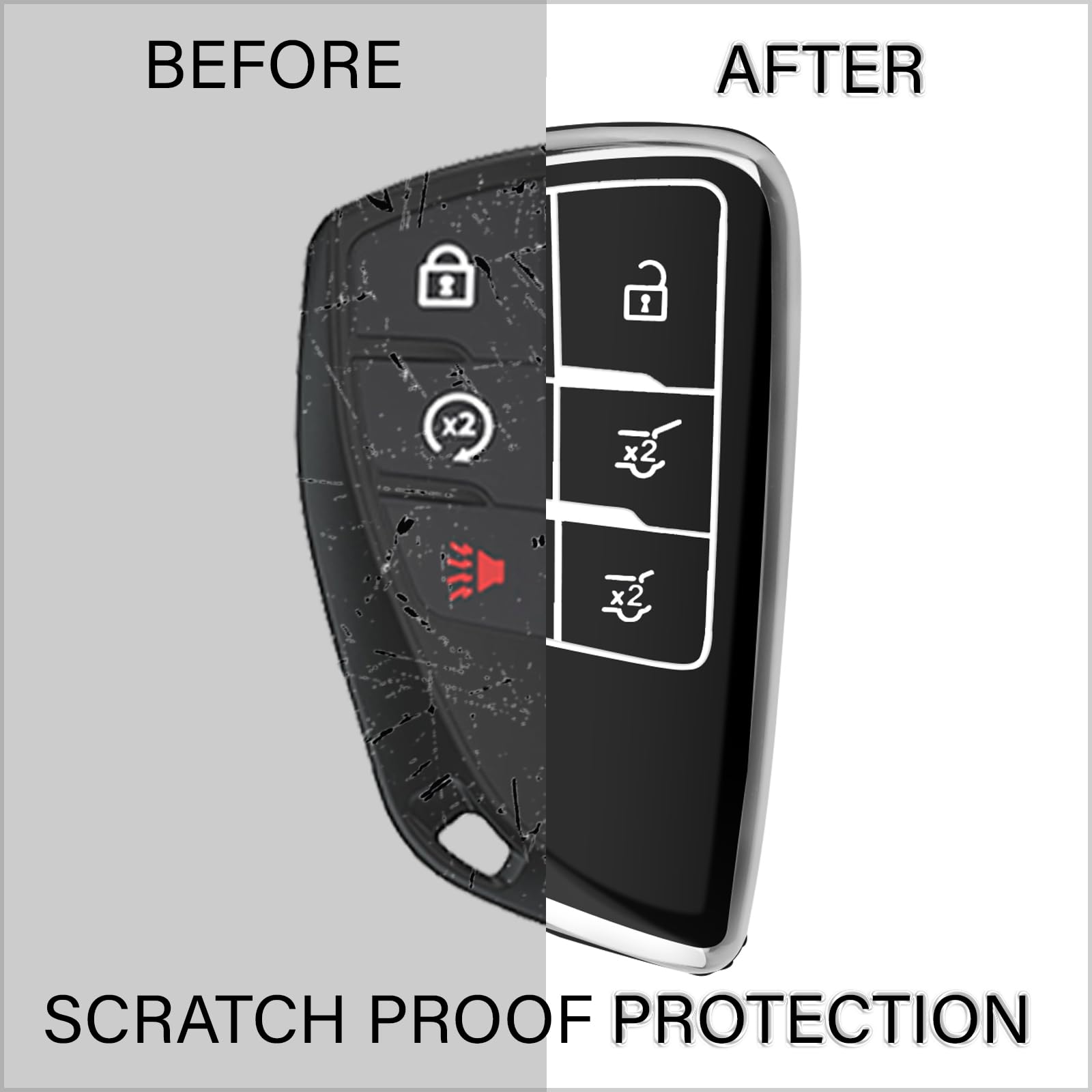 QBUC keychain included provides convenient everyday carry for your Chevy GMC fob.