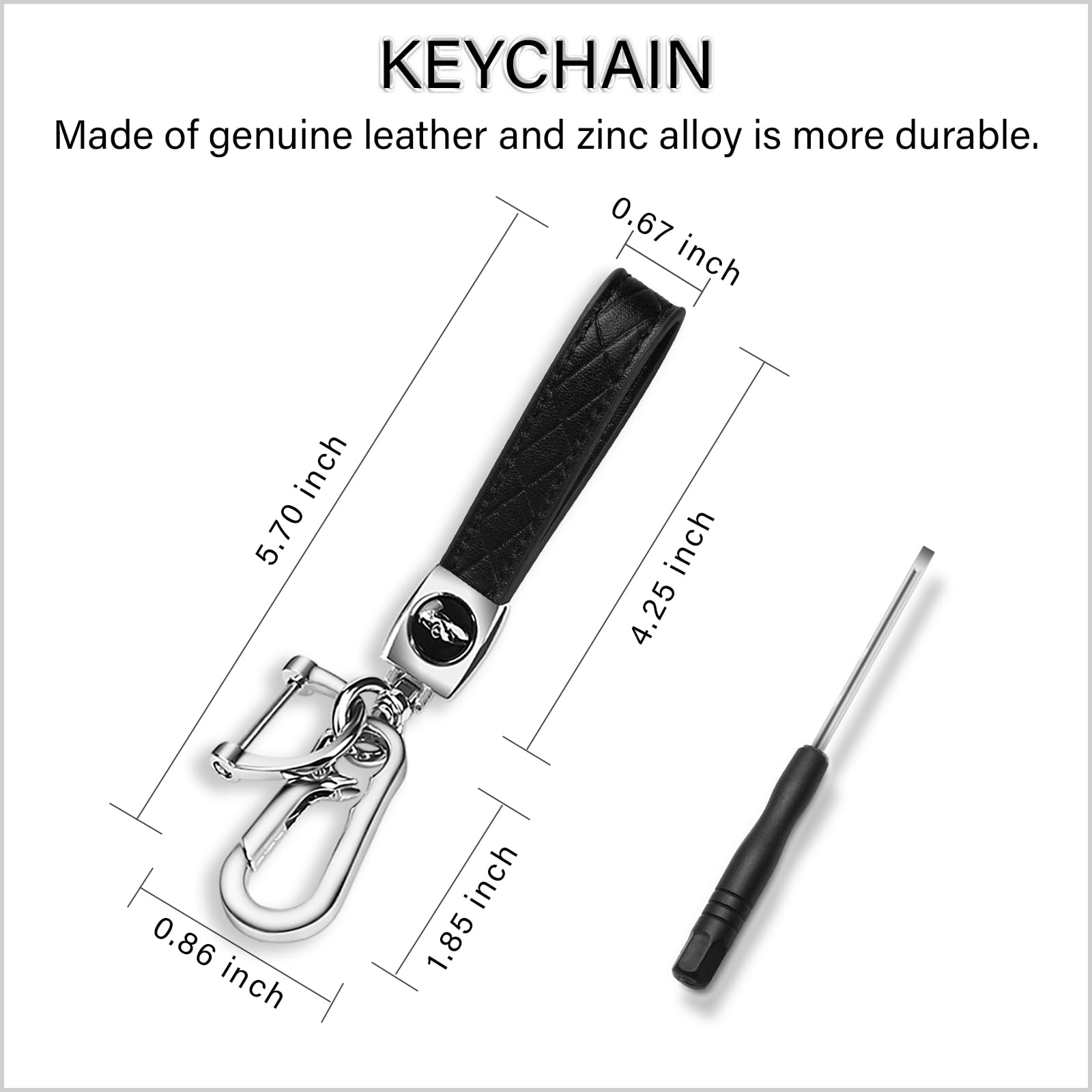 QBUC sleek fob case complements Chevy GMC key and reduces loss risk.