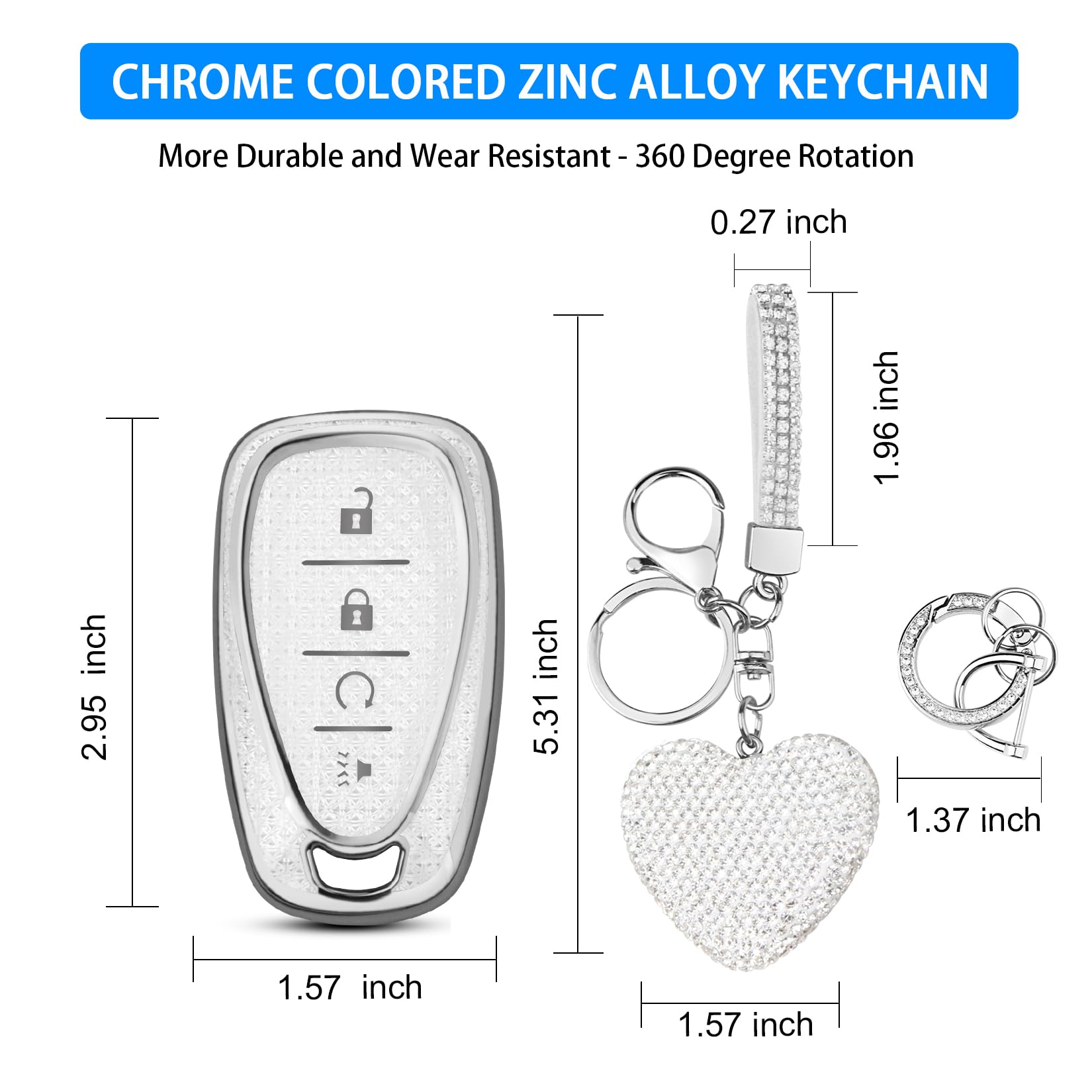 QBUC ultra-soft TPU key case feels comfortable and durable.