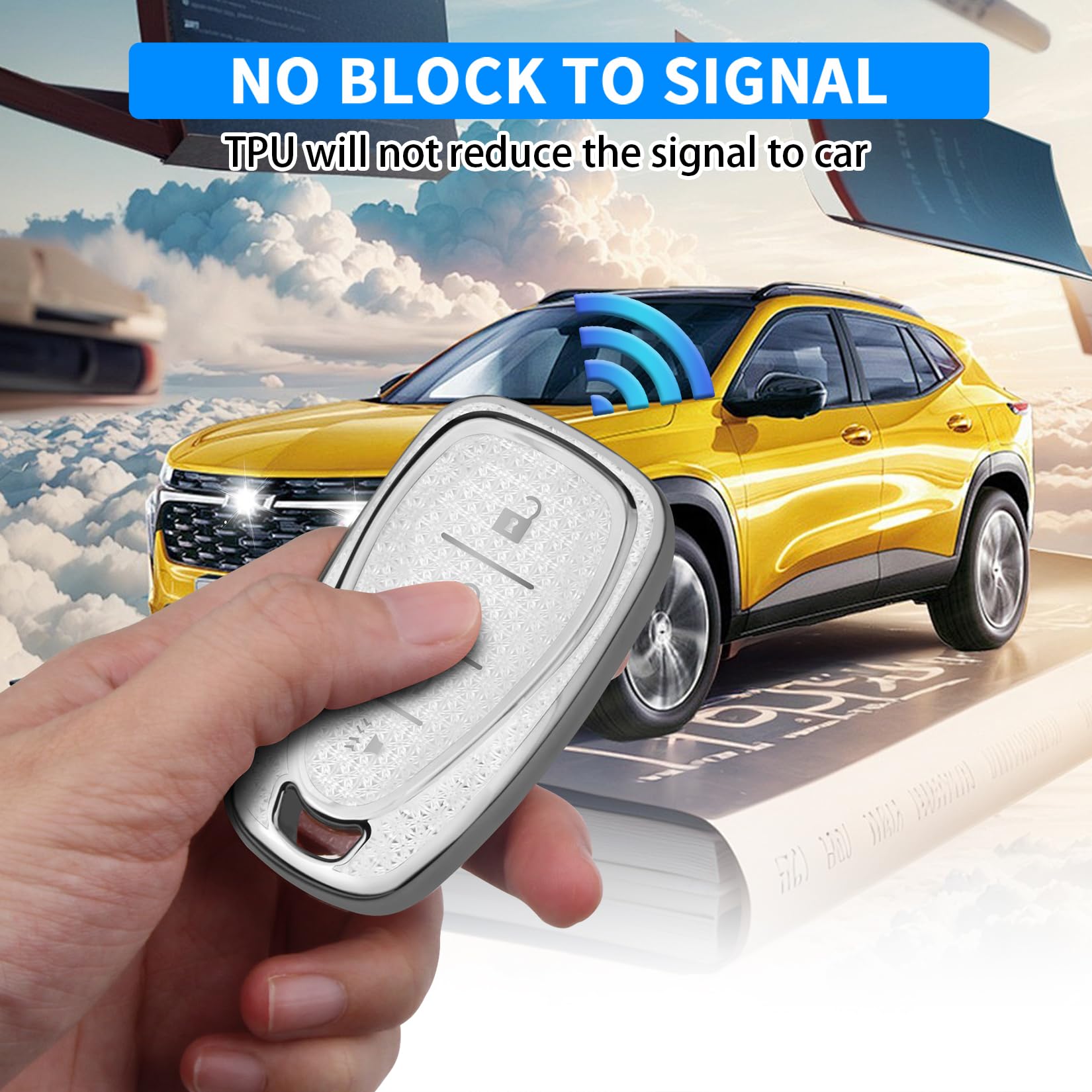QBUC 360-degree protection guards Chevy keys from impact and dust.