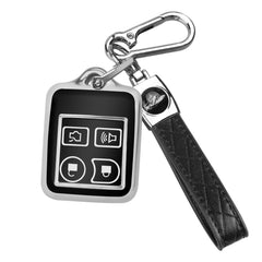 QBUC Ford key fob cover 4-buttons front view with precise fit and protection.
