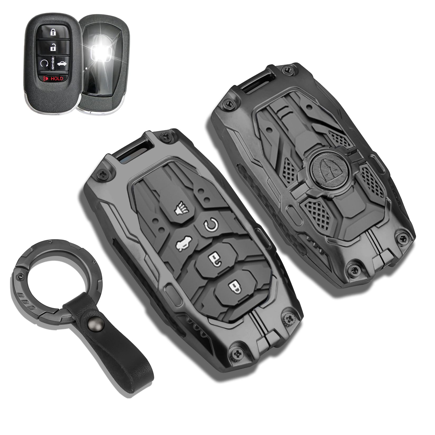 QBUC Honda key fob shell with precise fit and durable protection