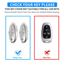 Close-up of soft TPU edges on QBUC Hyundai key fob cover