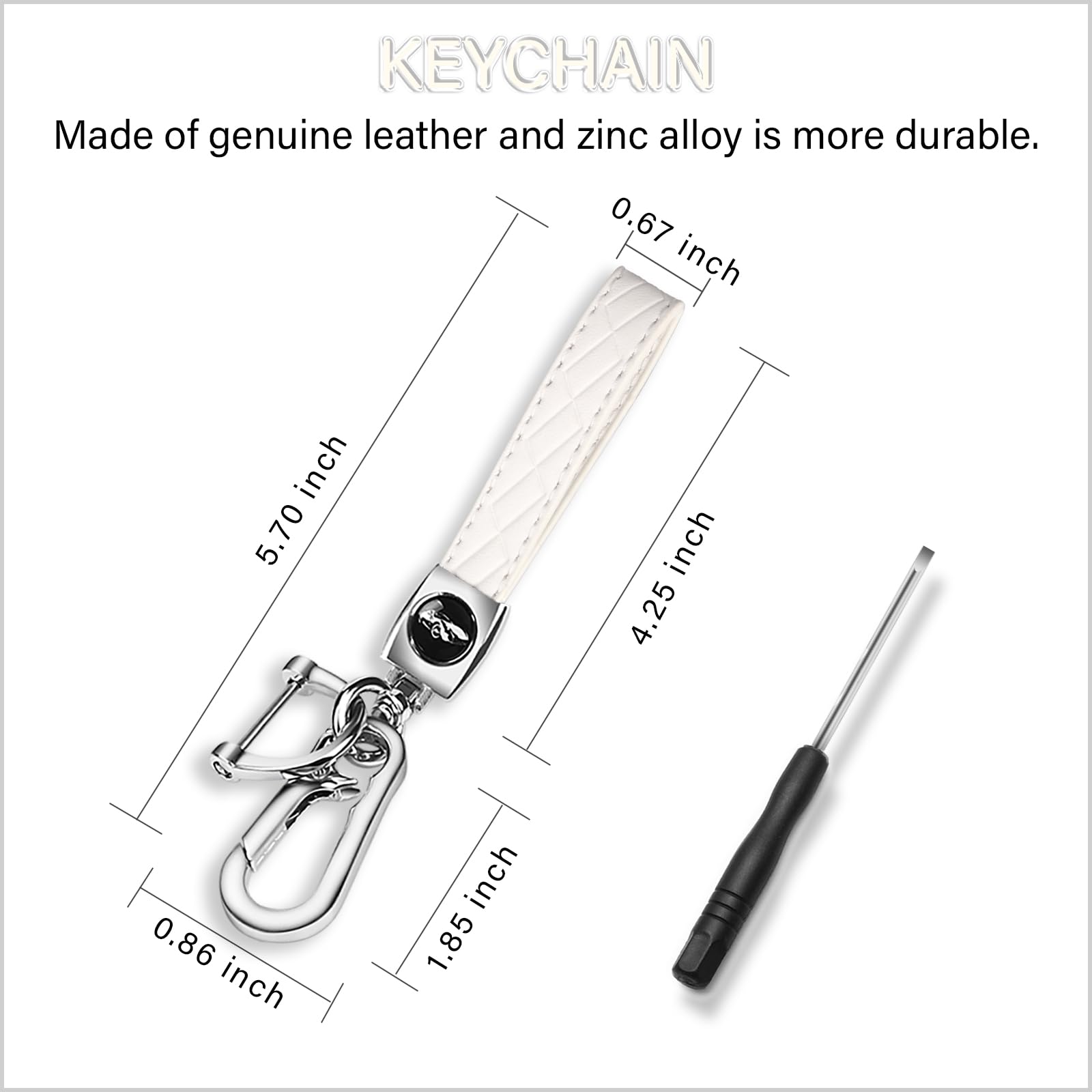 QBUC key fob with keychain adds convenient daily carry