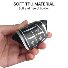 QBUC soft TPU protection case cushions your fob from bumps.